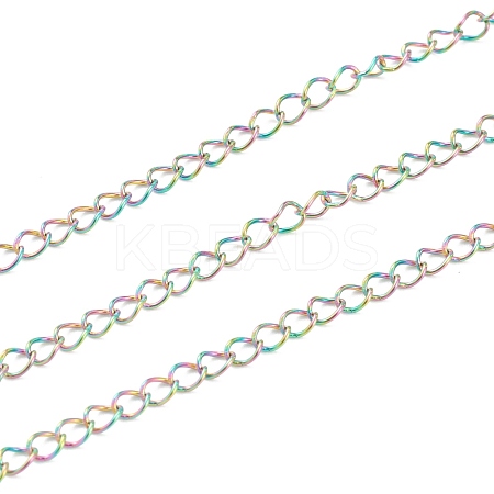 Ion Plating(IP) 304 Stainless Steel Curb Chain STAS-B020-05MC-1