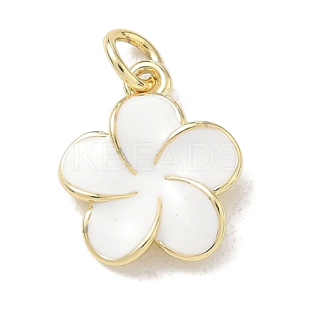Brass Enamel Pendants KK-CBA3F25-07G-01-1