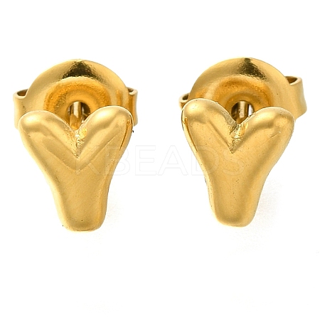 304 Stainless Steel Stud Earrings EJEW-I316-01G-Y-1