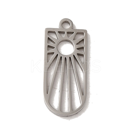 Non-Tarnish 201 Stainless Steel Pendants STAS-E211-08P-1