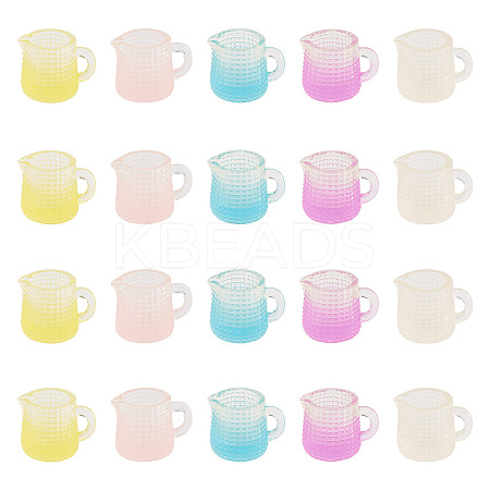20Pcs 5 Colors Resin Cup Mini Model RESI-TA0005-73-1