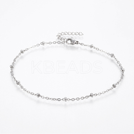 Tarnish Resistant 304 Stainless Steel Anklets LS-AJEW-H013-06P-1