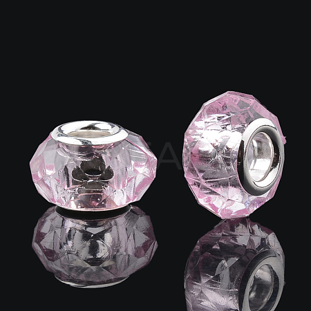 Acrylic European Beads GPDL-S040-07-1