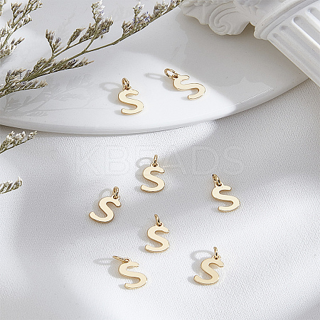 8Pcs Brass Charms KK-LP0001-85S-1