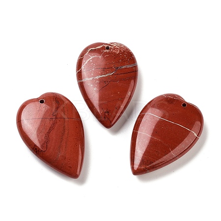 Natural Red Jasper Pendants G-D087-02I-1