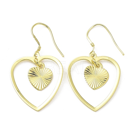 Rack Plating Brass Dnagle Earrings KK-C029-07G-1