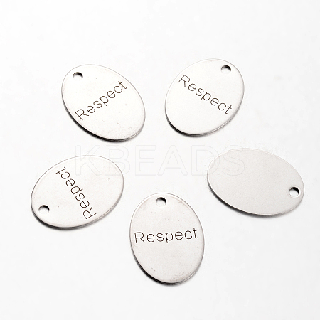 Non-Tarnish Spray Painted 201 Stainless Steel Pendants LS-STAS-I048-L05-1