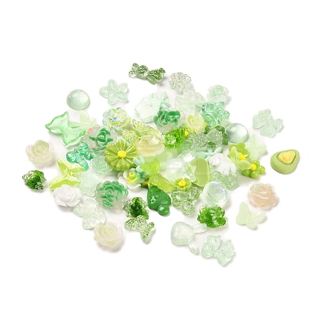 Luminous Resin Decoden Cabochons RESI-K036-05G-1