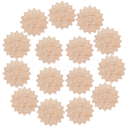 15Pcs Wood Chips WOOD-WR0001-26B-1