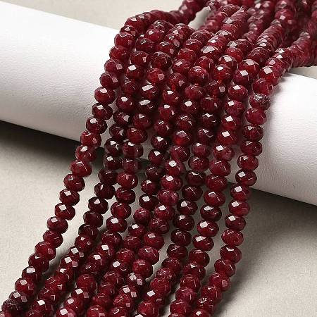 Dyed Natural Malaysia Jade Rondelle Beads Strands LS-G-E316-2x4mm-20-1
