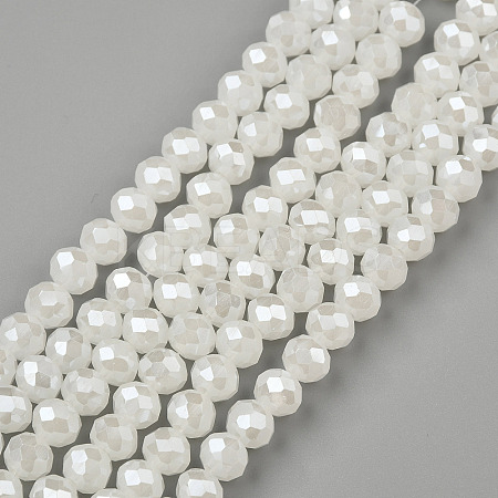 Electroplate Glass Beads Strands EGLA-A044-J4mm-A05-1