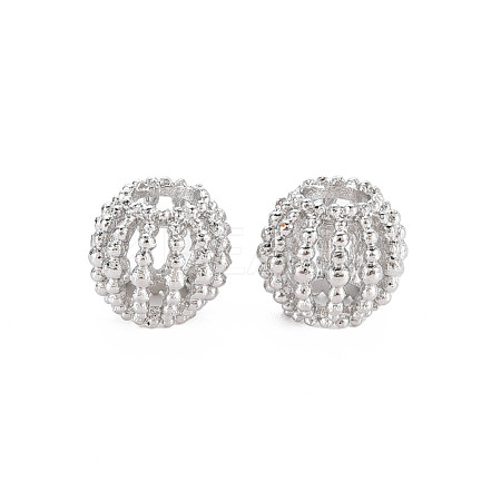 Rack Plating Alloy European Beads MPDL-N039-118P-1