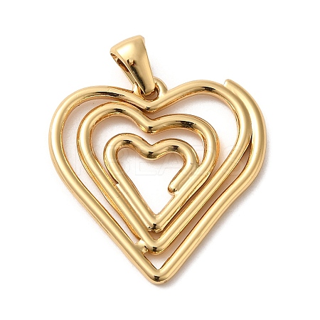Golden Plated 304 Stainless Steel Pendants STAS-L272-004G-02-1