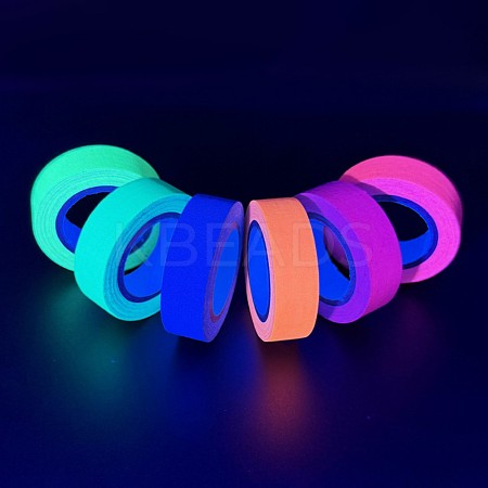Fluorescent UV Cotton Cloth Tape AJEW-S042-01-1