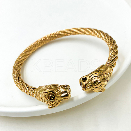 304 Stainless Steel Cuff Bangles for Unisex FS-WGEB249-04-1