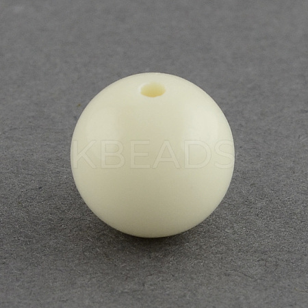 Solid Chunky Bubblegum Acrylic Ball Beads SACR-R835-14mm-10-1