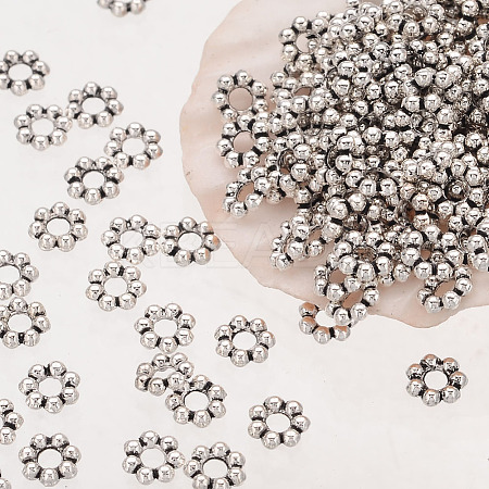 Tibetan Style Alloy Daisy Spacer Beads LS-A61-1