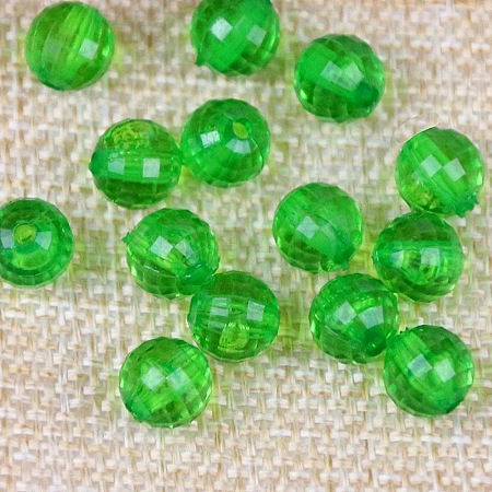 Transparent Acrylic Beads TACR-NH0001-F-15-1