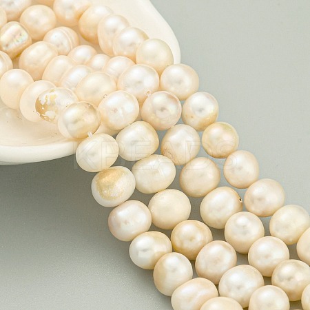 Natural Cultured Freshwater Pearl Beads Strands PEAR-C003-09F-X-1