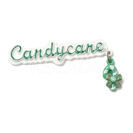Christmas Theme Opaque Resin Cabochons LS-CRES-D011-01J-1