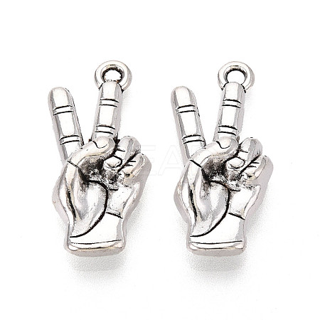 Tibetan Style Alloy Pendants TIBE-N014-26AS-1