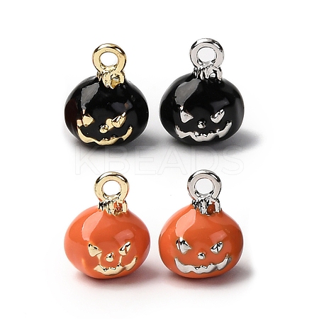 Halloween Alloy Enamel Charms ENAM-D307-01B-1