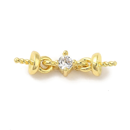 Brass Micro Pave Cubic Zirconia Peg Bails KK-K371-19G-1