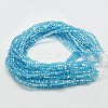 Electroplate Glass Beads Strands EGLA-D018-8x8mm-41-2