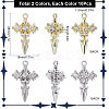 20Pcs 2 Colors Alloy with Rhinestone Pendants FIND-SC0009-94-2