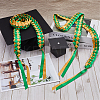 Two Tone Graduation Ribbon Leis FIND-WH0423-78B-4