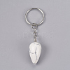 Natural Howlite Keychain KEYC-P041-B09-2