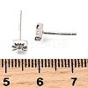 925 Sterling Silver Clear Cubic Zirconia Stud Earrings EJEW-Q030-05P-3