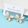 304 Stainless Steel Butterfly Stud Earrings EJEW-S268-01G-B-1