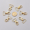 Zinc Alloy Swivel Lobster Claw Clasps PALLOY-YW0001-02G-6