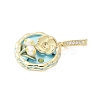 Brass Enamel Pendants KK-F886-03G-05-2