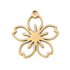 5Pcs 201 Stainless Steel Pendants STAS-K299-03B-G-1