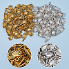 120Pcs 2 Colors Zinc Alloy Pendants FIND-HY0002-14-4