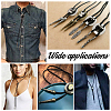 6Pcs 3 Colors Retro Alloy Cord Ends FIND-GA0004-76-6