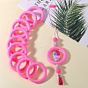 9Pcs Ring Food Grade Eco-Friendly Silicone Focal Beads JX895J-7