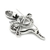 Snake Alloy Rhinestone Brooches for Backpack Clothes LS-JEWB-Z040-01A-AS-2