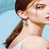 1Pair Alloy Hoop Earrings EJEW-LP0012-04AS-1