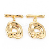 Brass Toggle Clasps X-KK-S354-294-NF-1