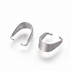 Tarnish Resistant 201 Stainless Steel Snap on Bails STAS-I101-41B-P-3