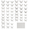 96Pcs 8 Styles PET 3D Butterfly Wall Stickers DIY-TA0013-12B-1