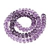 Crackle Transparent Glass Beads Strands GLAA-N068-03A-10-2