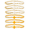 6Pcs Brass Round Beads Stretch Bracelets TI2646-2-2