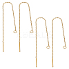 2 Pairs 304 Stainless Steel Stud Earring Finding STAS-LP0001-90-1