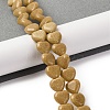 Synthetic Yellow Goldstone Beads Strands G-I372-A11-01-2