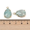 Natural Amazonite Faceted Pendants G-K347-05G-06-3