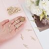 32Pcs 2 Styles Alloy Rhinestone Cabochons MRMJ-CP0001-31LG-3